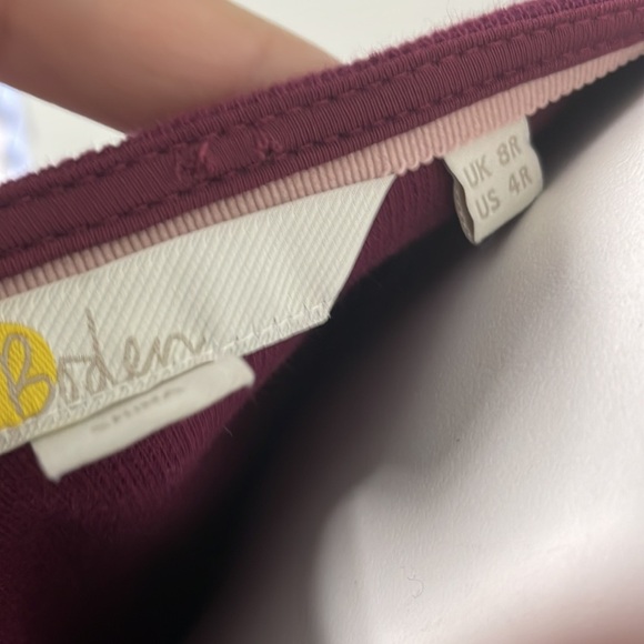 Boden Column Jersey Midi Dress in Mulled Wine 4 - Picture 6 of 8